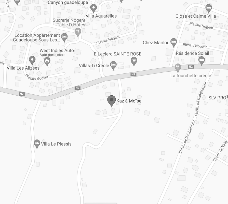 La Kaz à Moïse sur Google Maps